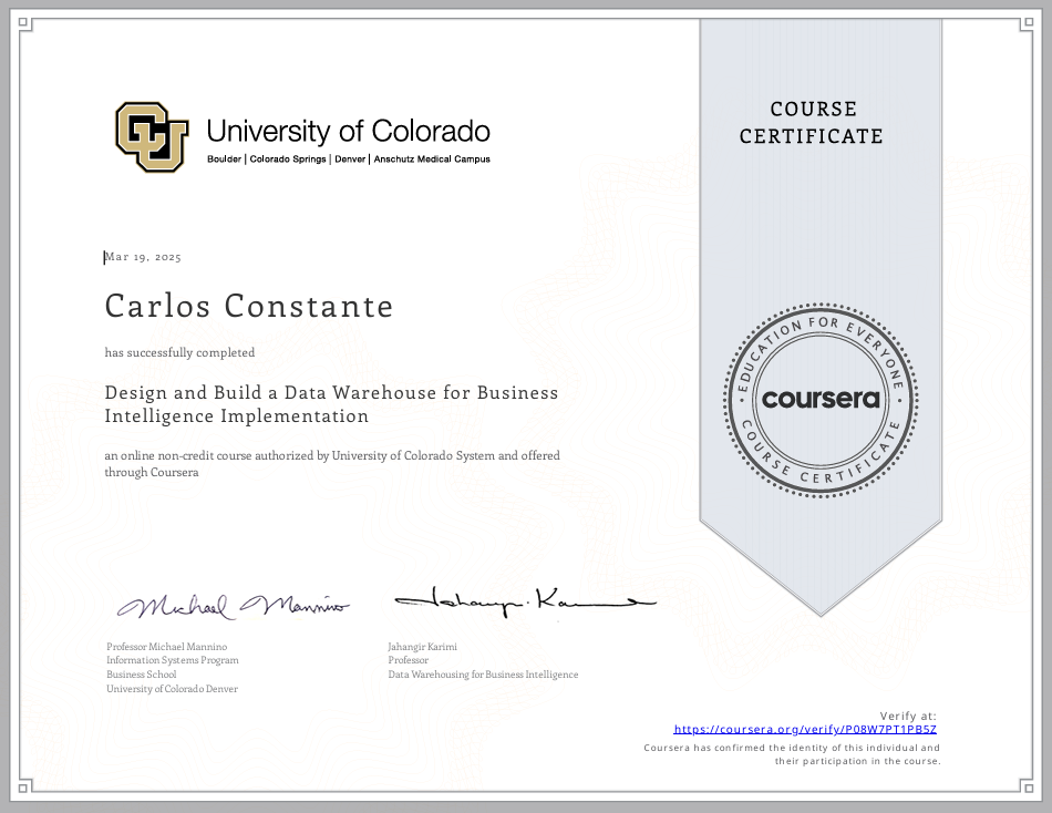 Design and Build a Data Warehouse for Business Intelligence Implementation