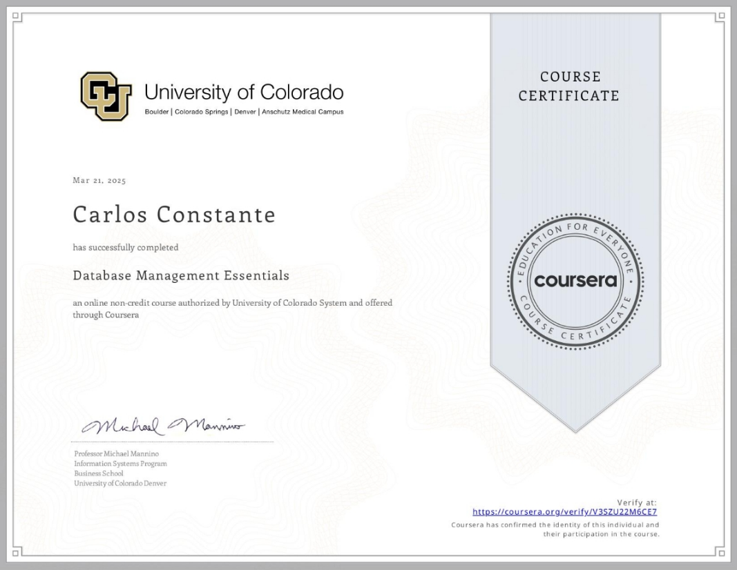 Database Management Essentials