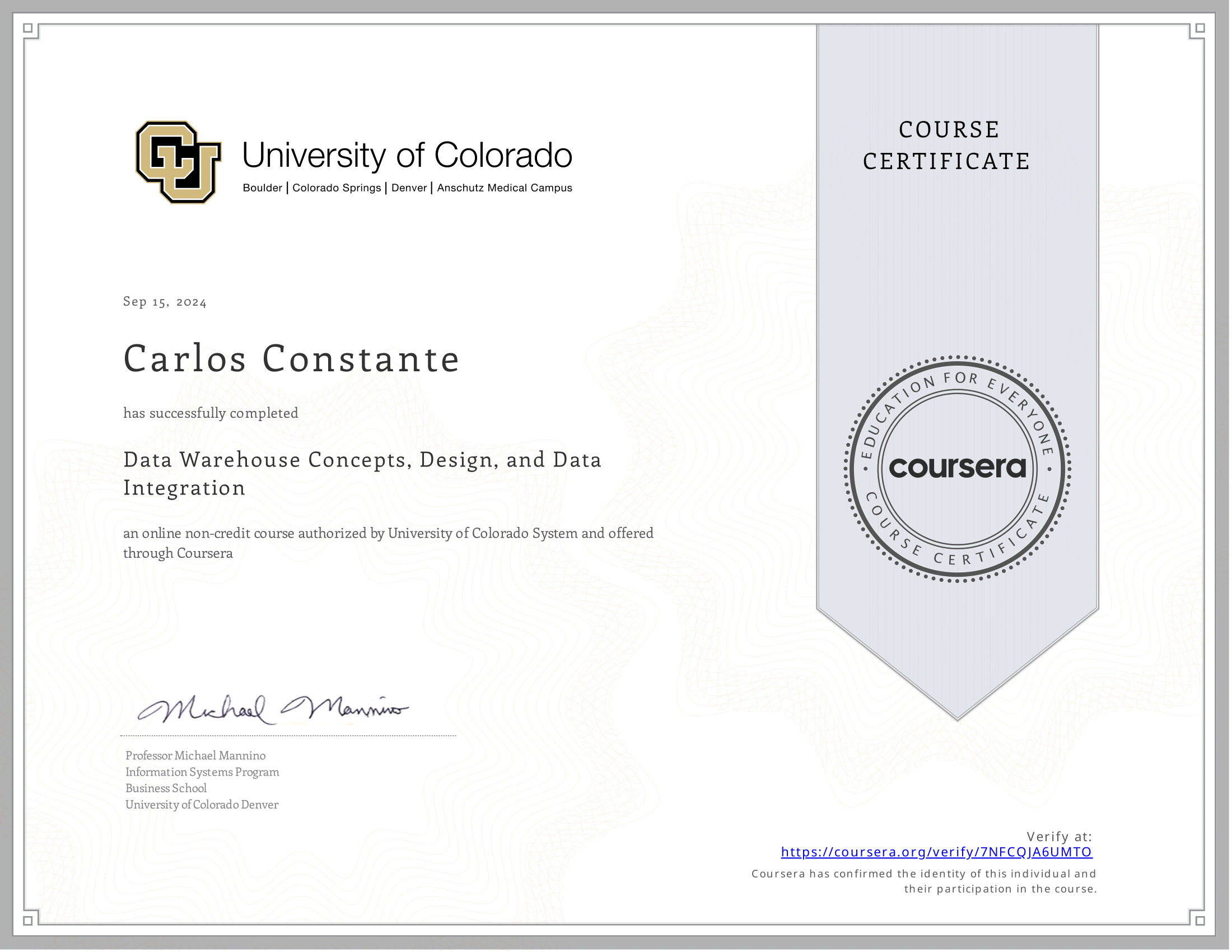 Data Warehouse Concepts, Design, and Data Integration